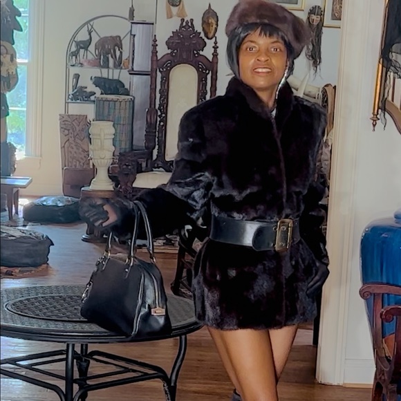 New Designer Giorgia Collection Sable Brown color Mink Fur Coat, Jacket 8 - Picture 3 of 16